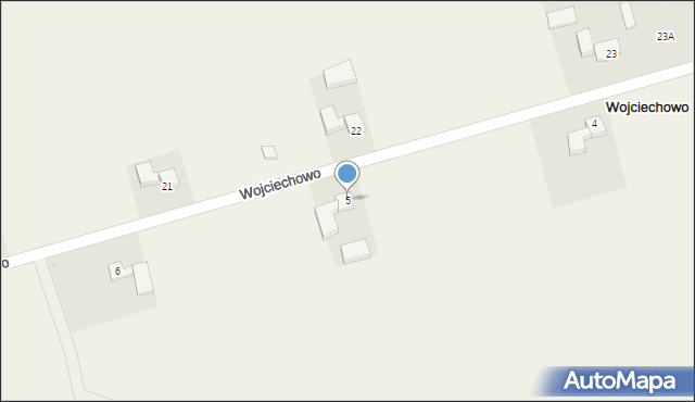 Wojciechowo, Wojciechowo, 5, mapa Wojciechowo