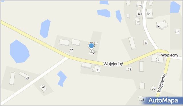 Wojciechy, Wojciechy, 37a, mapa Wojciechy