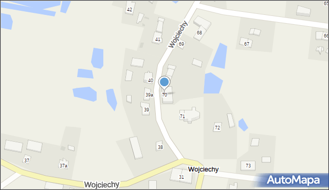Wojciechy, Wojciechy, 70, mapa Wojciechy