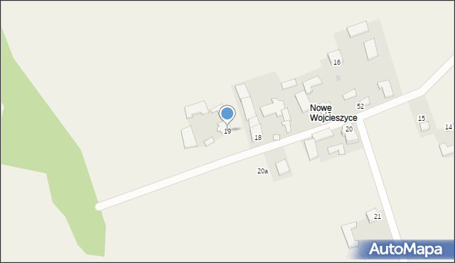 Wojcieszyce, Wojcieszyce, 19, mapa Wojcieszyce