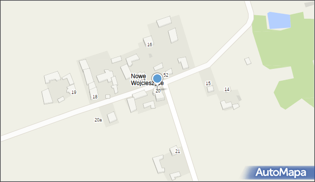 Wojcieszyce, Wojcieszyce, 20, mapa Wojcieszyce