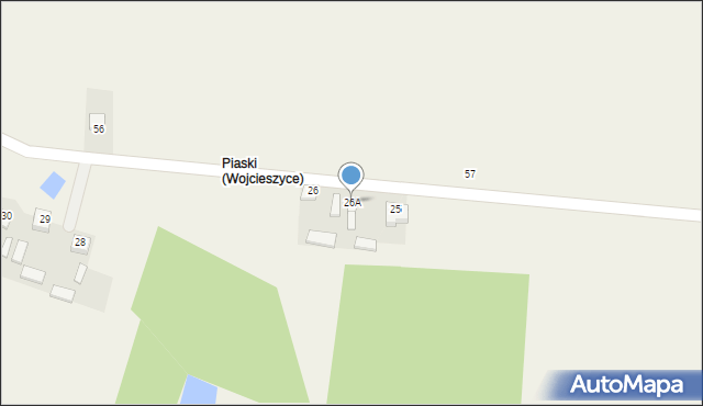 Wojcieszyce, Wojcieszyce, 26A, mapa Wojcieszyce