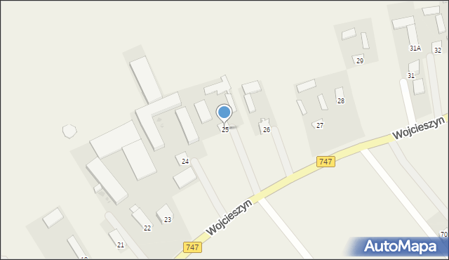 Wojcieszyn, Wojcieszyn, 25, mapa Wojcieszyn