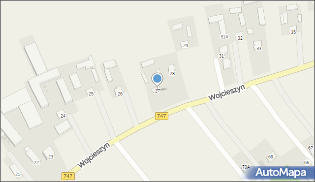 Wojcieszyn, Wojcieszyn, 27, mapa Wojcieszyn