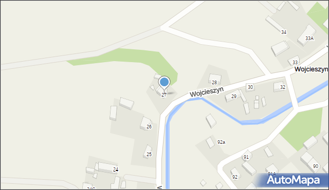 Wojcieszyn, Wojcieszyn, 27, mapa Wojcieszyn