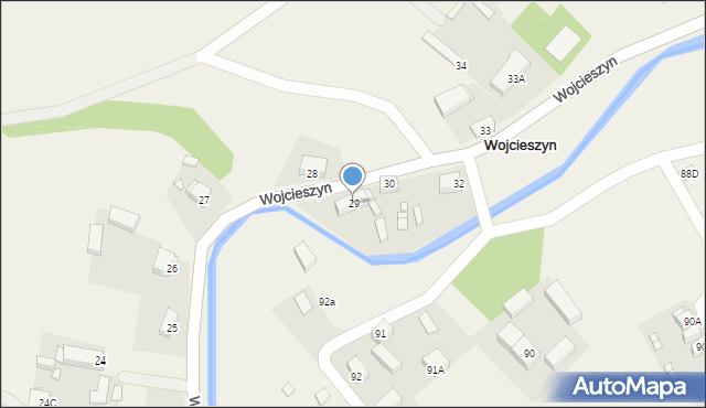 Wojcieszyn, Wojcieszyn, 29, mapa Wojcieszyn