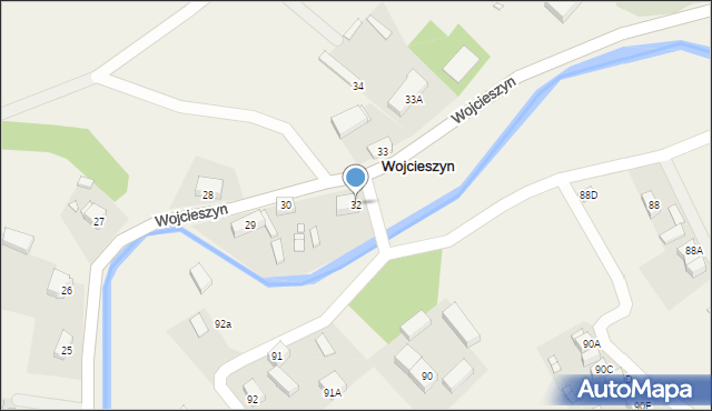 Wojcieszyn, Wojcieszyn, 32, mapa Wojcieszyn