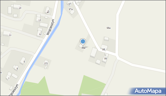 Wojcieszyn, Wojcieszyn, 99a, mapa Wojcieszyn