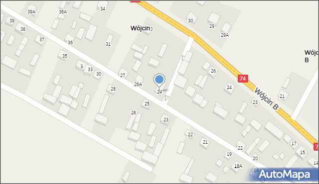 Wójcin, Wójcin, 24, mapa Wójcin