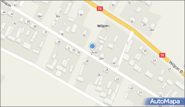 Wójcin, Wójcin, 27, mapa Wójcin