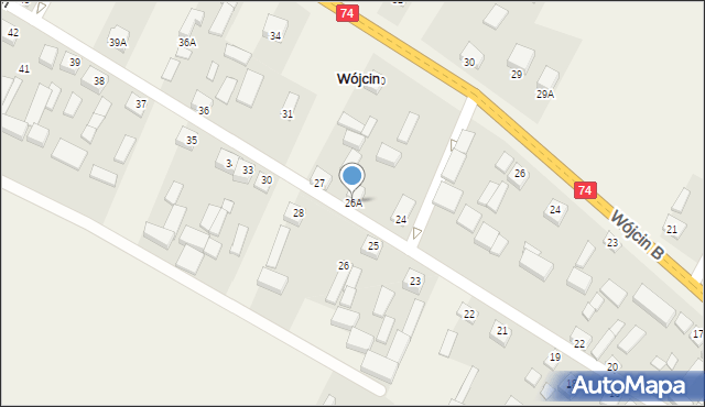 Wójcin, Wójcin, 29, mapa Wójcin