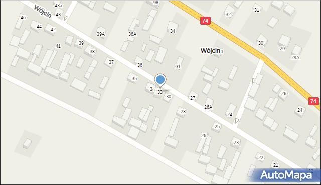 Wójcin, Wójcin, 33, mapa Wójcin