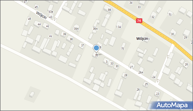 Wójcin, Wójcin, 35, mapa Wójcin