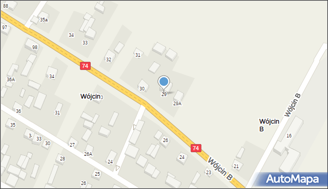 Wójcin A, Wójcin A, 29, mapa Wójcin A