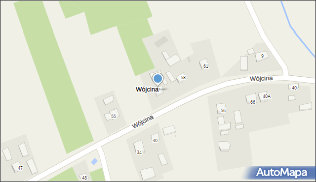 Wójcina, Wójcina, 57, mapa Wójcina