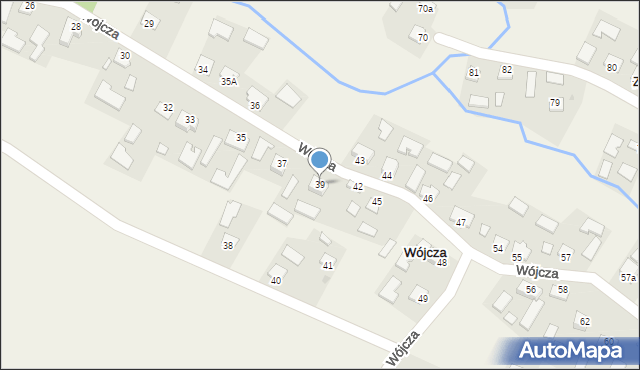 Wójcza, Wójcza, 39, mapa Wójcza