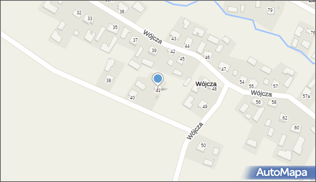 Wójcza, Wójcza, 41, mapa Wójcza