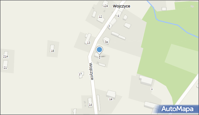 Wojczyce, Wojczyce, 2, mapa Wojczyce