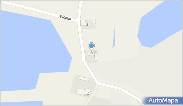 Wojdal, Wojdal, 11, mapa Wojdal