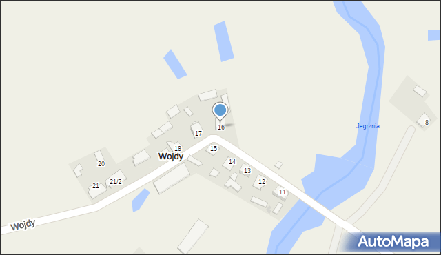Wojdy, Wojdy, 16, mapa Wojdy