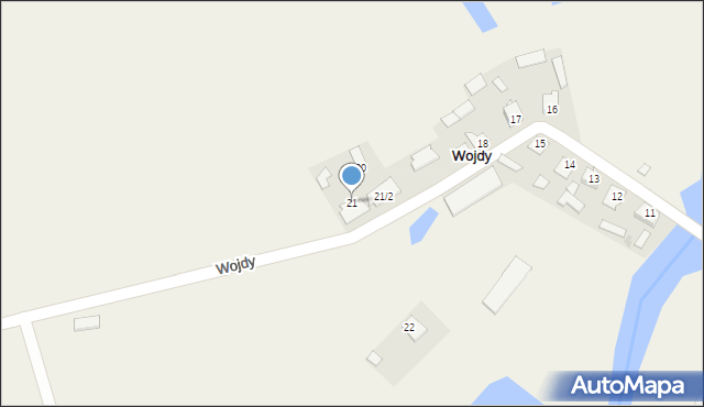 Wojdy, Wojdy, 21, mapa Wojdy