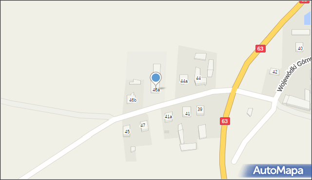 Wojewódki Górne, Wojewódki Górne, 46a, mapa Wojewódki Górne