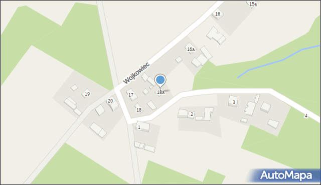 Wojkowiec, Wojkowiec, 18a, mapa Wojkowiec
