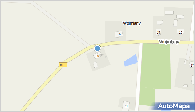 Wojmiany, Wojmiany, 10, mapa Wojmiany