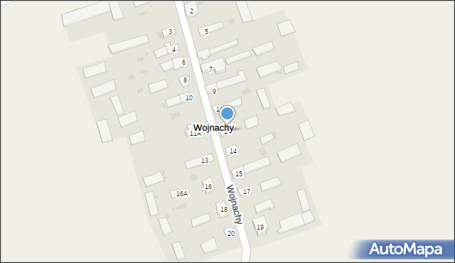 Wojnachy, Wojnachy, 12, mapa Wojnachy