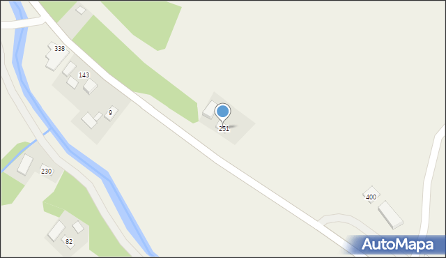 Wojnarowa, Wojnarowa, 251, mapa Wojnarowa