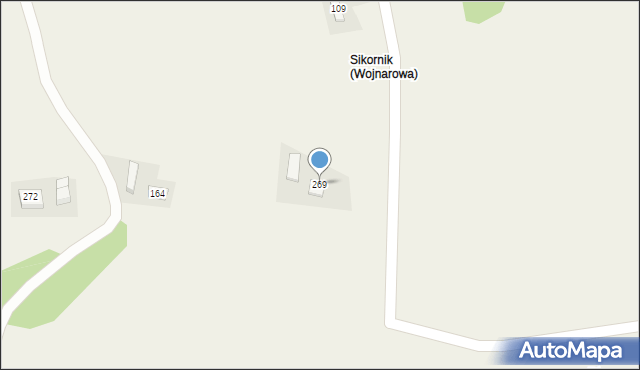 Wojnarowa, Wojnarowa, 269, mapa Wojnarowa