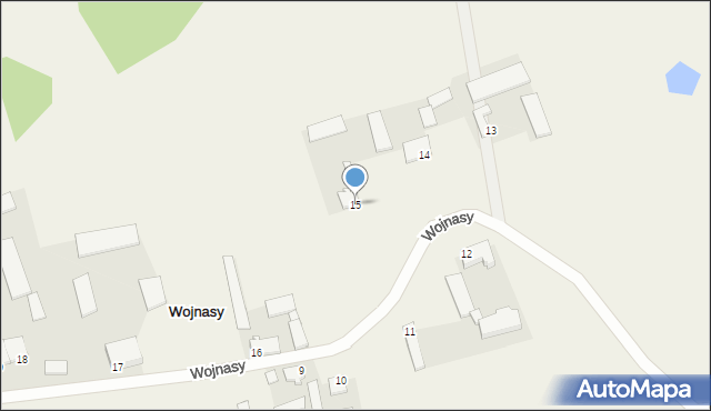 Wojnasy, Wojnasy, 15, mapa Wojnasy