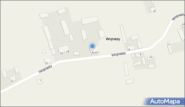 Wojnasy, Wojnasy, 17, mapa Wojnasy