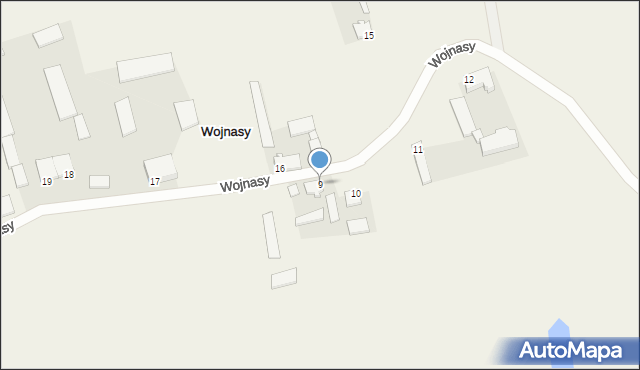 Wojnasy, Wojnasy, 9, mapa Wojnasy