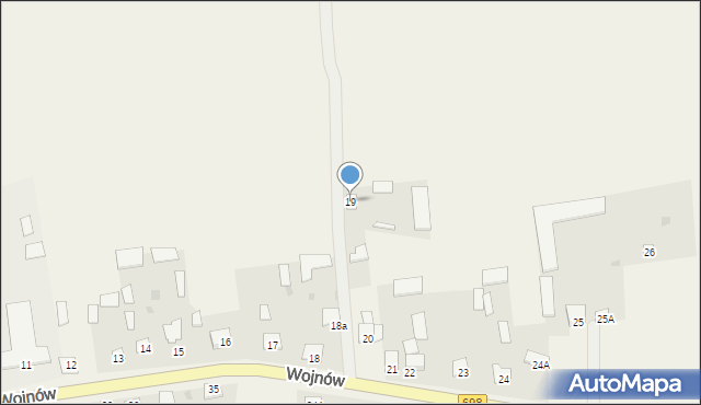 Wojnów, Wojnów, 19, mapa Wojnów