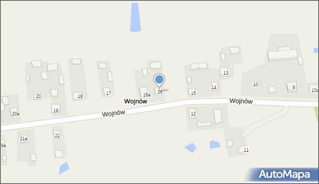 Wojnów, Wojnów, 16, mapa Wojnów