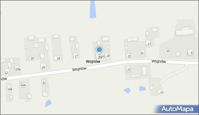 Wojnów, Wojnów, 16a, mapa Wojnów