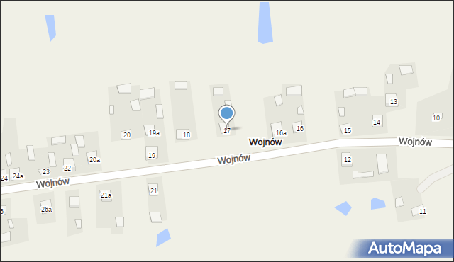 Wojnów, Wojnów, 17, mapa Wojnów