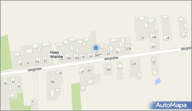 Wojnów, Wojnów, 24a, mapa Wojnów