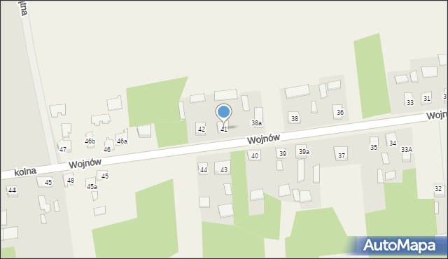 Wojnów, Wojnów, 41, mapa Wojnów