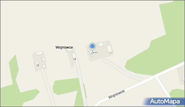 Wojnowce, Wojnowce, 17, mapa Wojnowce