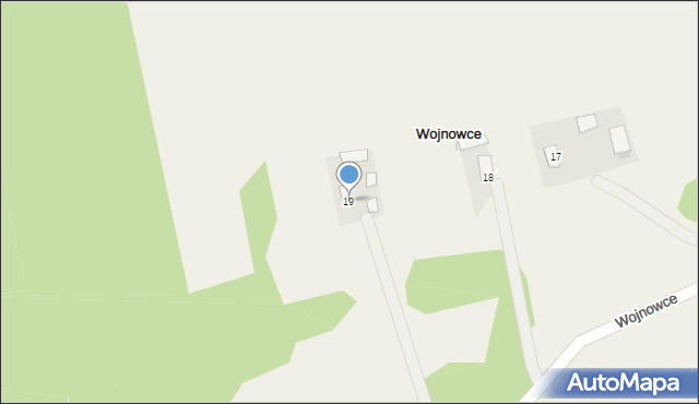 Wojnowce, Wojnowce, 19, mapa Wojnowce