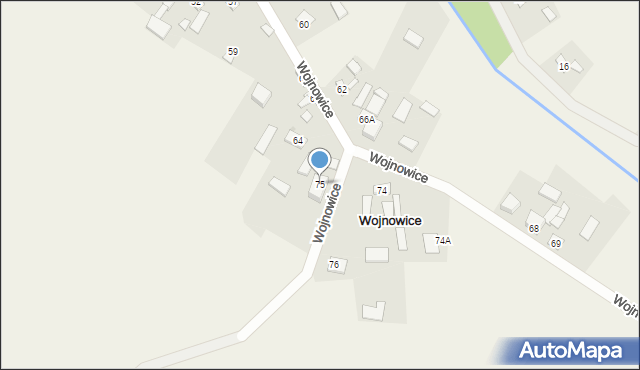 Wojnowice, Wojnowice, 75, mapa Wojnowice