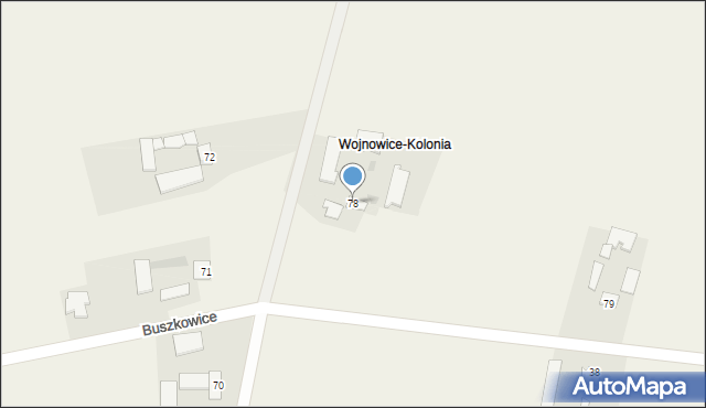 Wojnowice, Wojnowice, 78, mapa Wojnowice