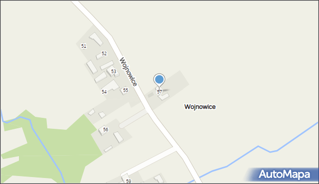 Wojnowice, Wojnowice, 57, mapa Wojnowice