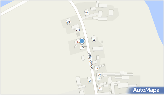 Wojnowice, Wojnowice, 17a, mapa Wojnowice