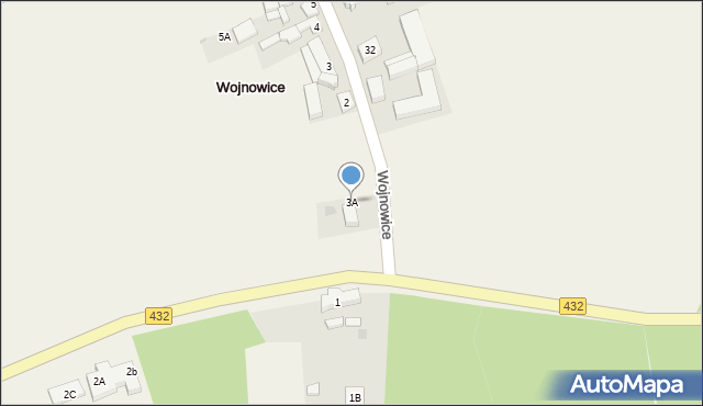 Wojnowice, Wojnowice, 3A, mapa Wojnowice