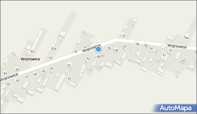 Wojnowice, Wojnowice, 54, mapa Wojnowice