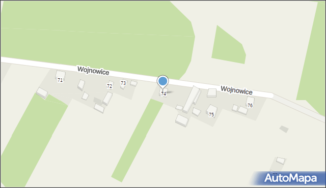 Wojnowice, Wojnowice, 74, mapa Wojnowice