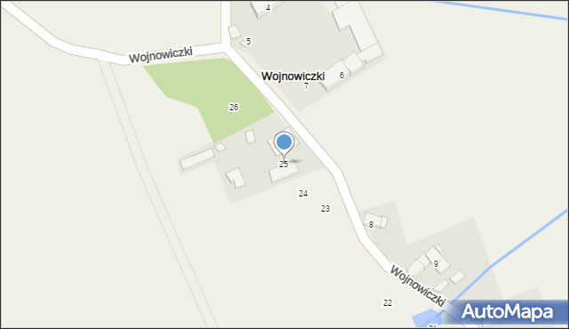 Wojnowiczki, Wojnowiczki, 25, mapa Wojnowiczki